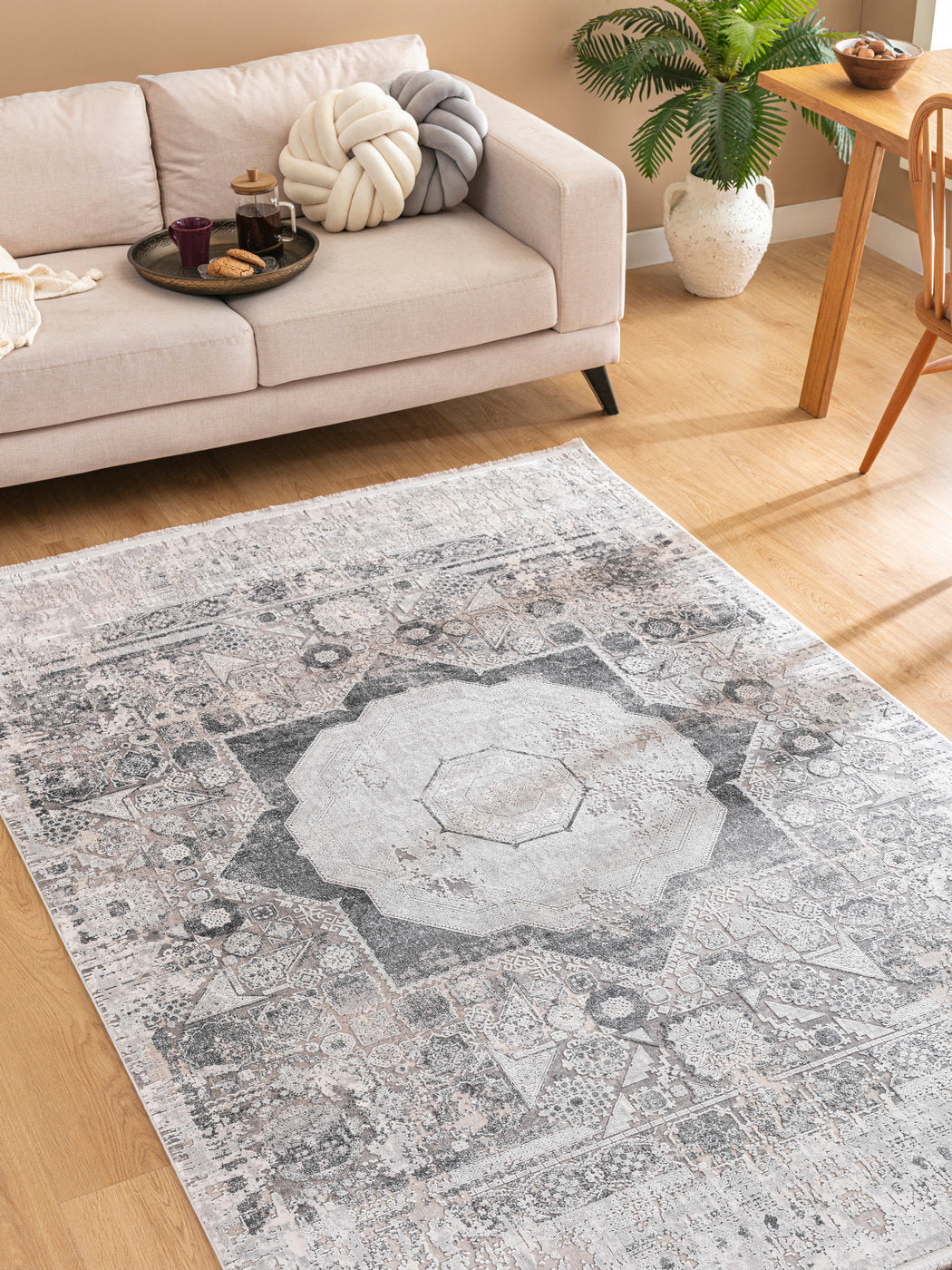 Memlük Skymosaik – Klassisk symmetri i kallgrå nyanser