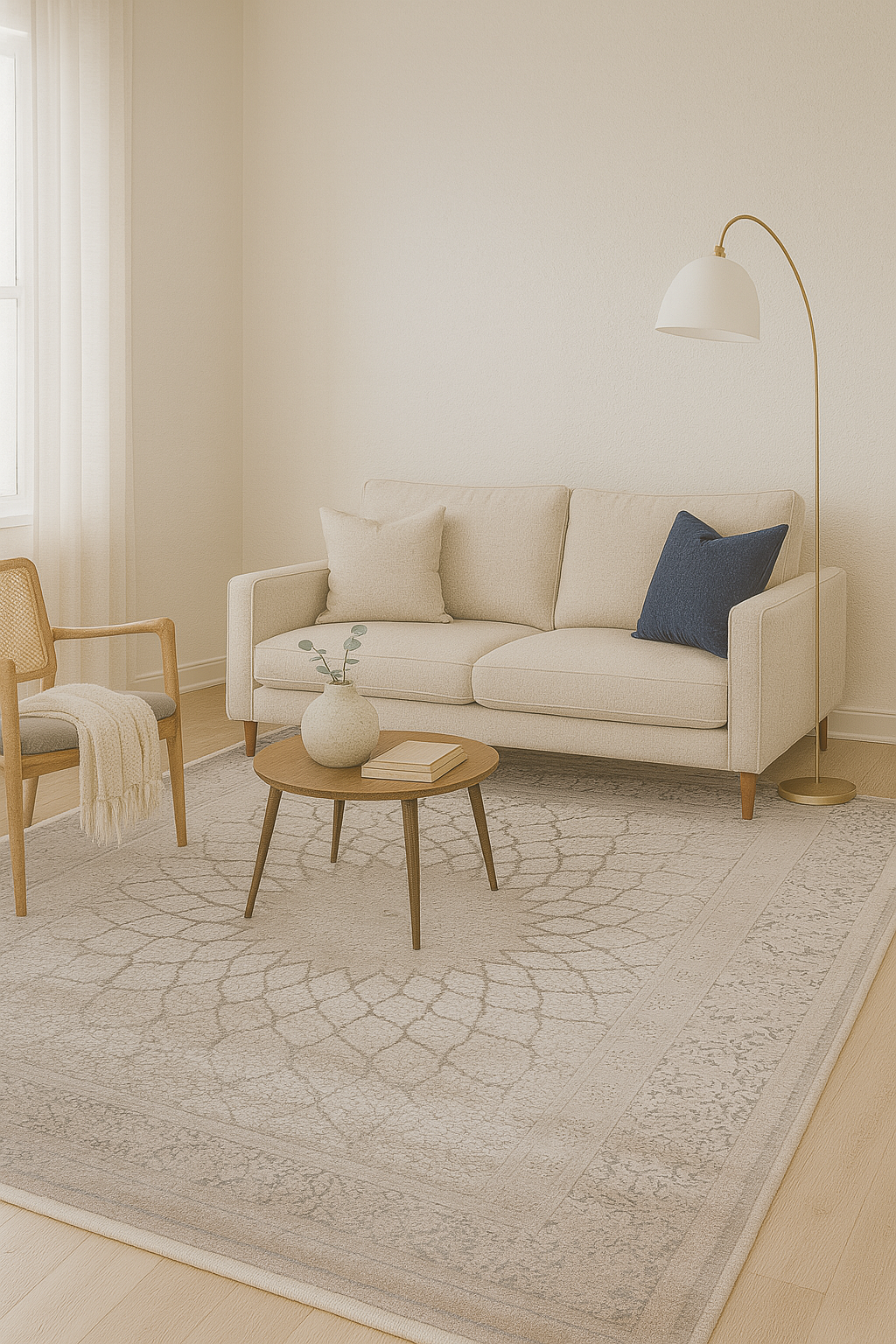 Nazenin LotusMönster – En blommande symfoni i dämpade toner