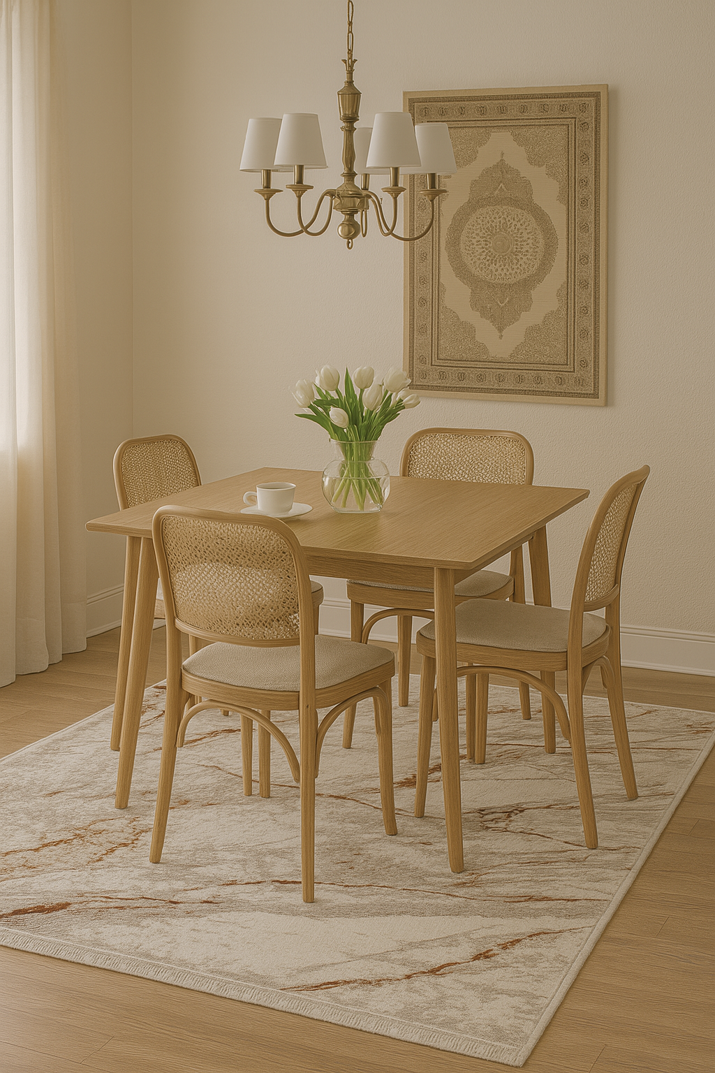 Favor Echo – Naturinspirerad Marmordesignmatta för Moderna Hem