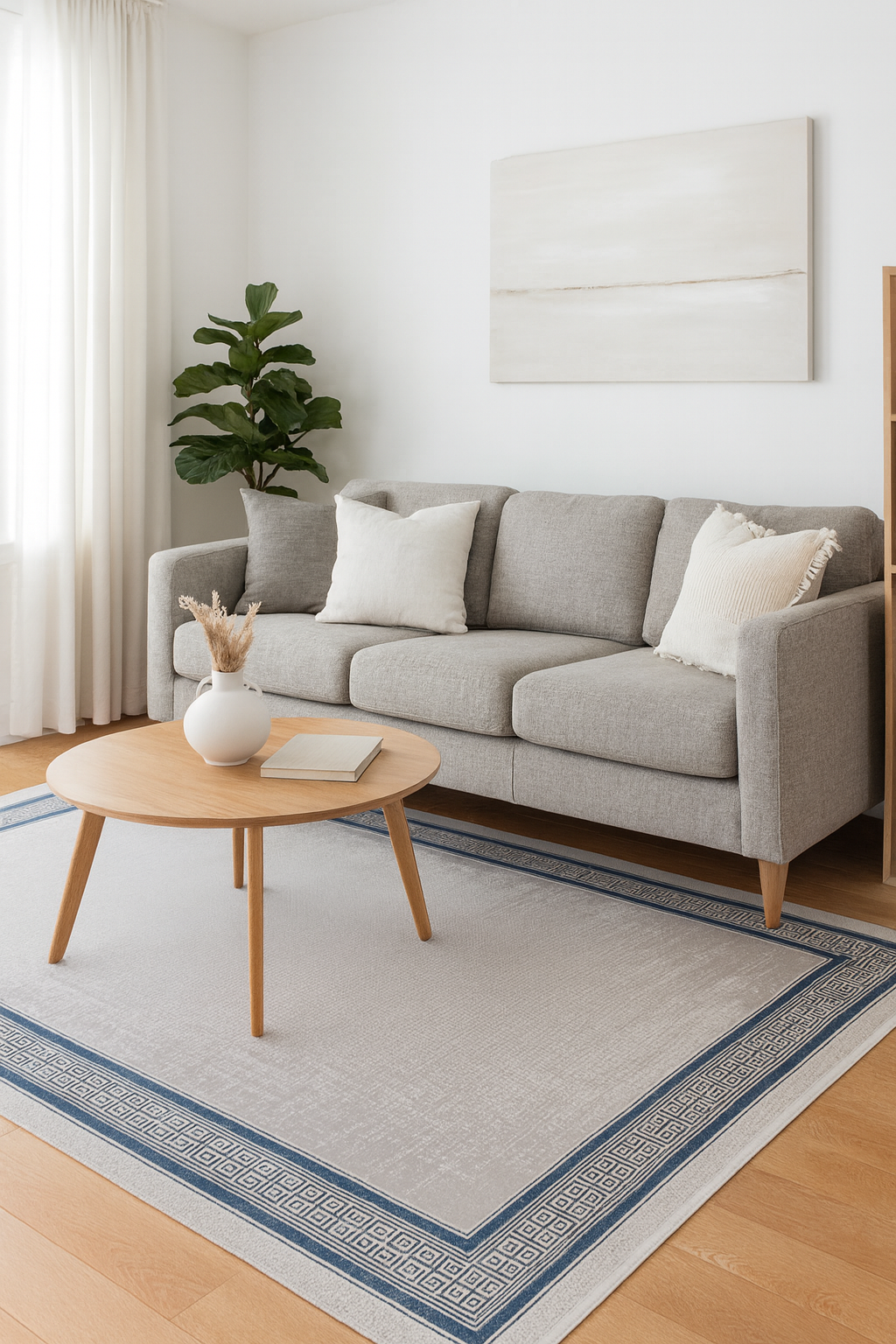 Alvin BlåRam – Modern symmetri med djup blå elegans