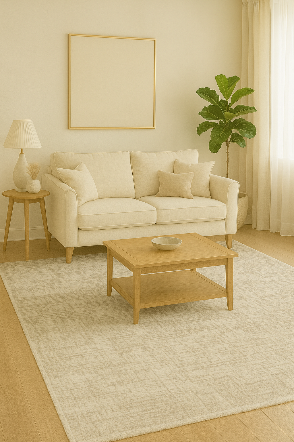 Galia StruktBeige – Mjuk balans med grafisk textur