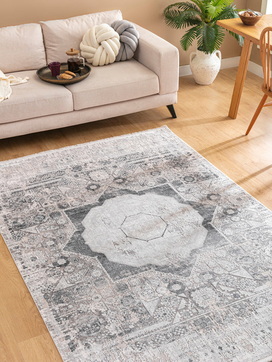 Memlük Skymosaik – Klassisk symmetri i kallgrå nyanser