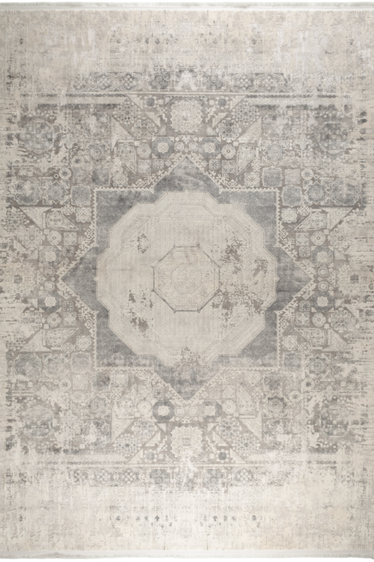 Memlük Skymosaik – Klassisk symmetri i kallgrå nyanser