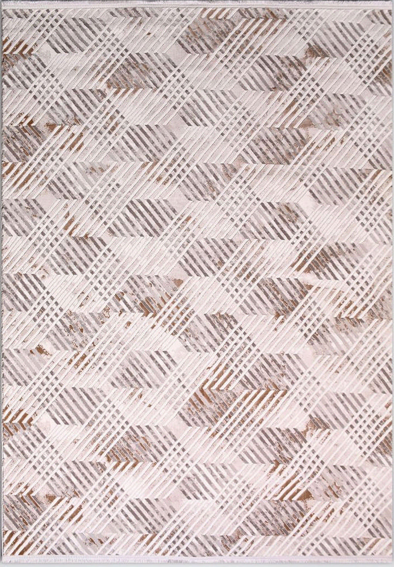 Favor Vista – Modern Mjuk Matta med 3D Geometriskt Mönster