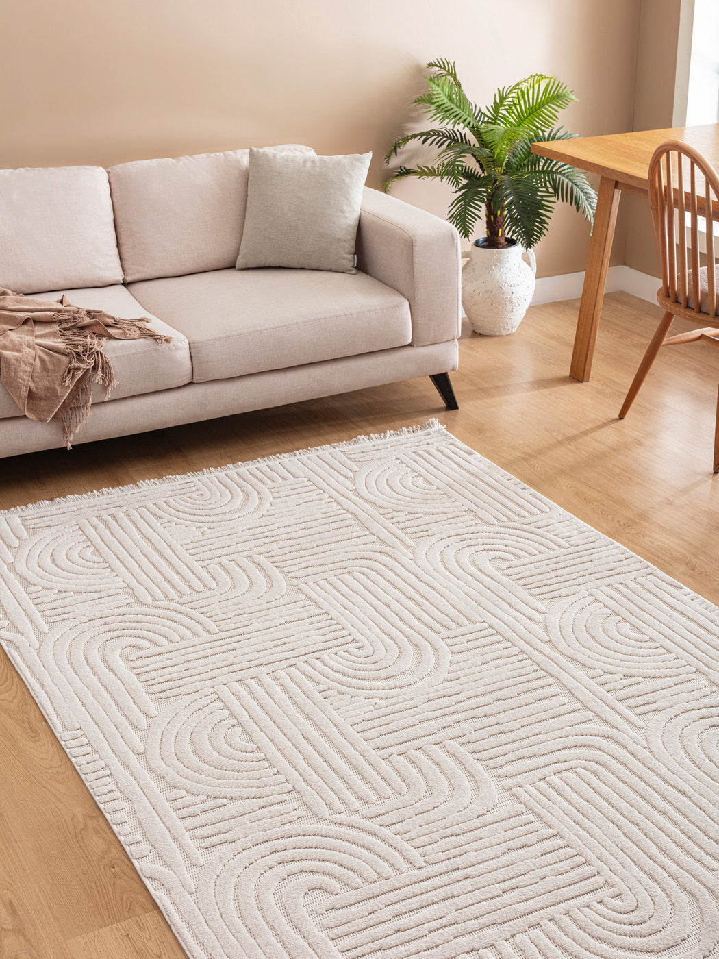 Tokyo Båge – Dammfri Matta med Mjuk Struktur och Modern Bågdesign