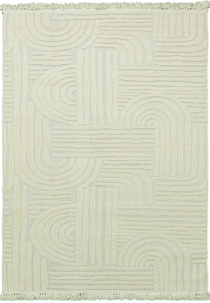 Tokyo Linne – Dammfri Vardagsrumsmatta med Fransar och Mjuk Textur