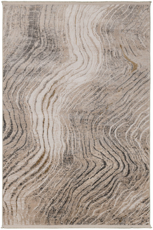 Cristal FlödeBeige – Naturens rörelse fångad i textil