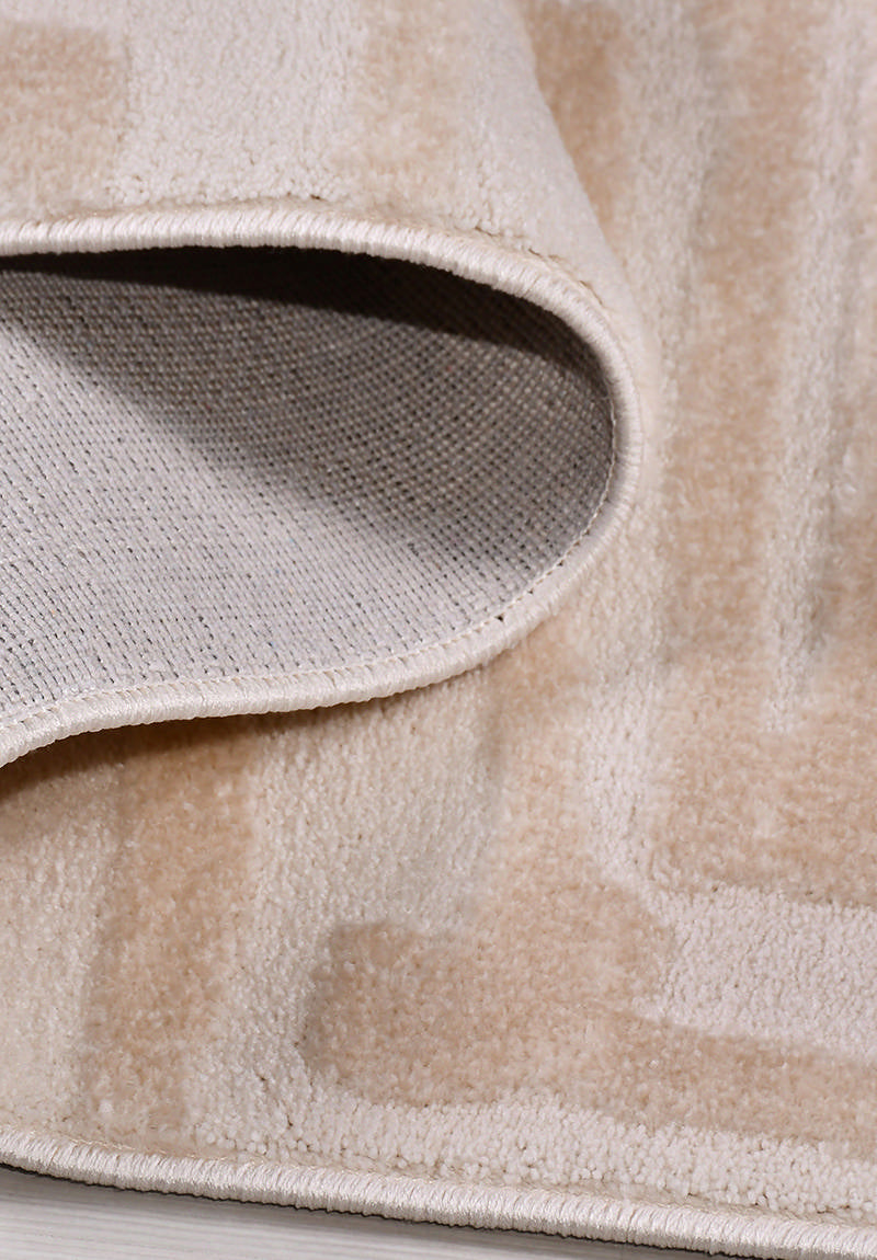 Florya Prisma – Mjuk Matta med Ton-i-Ton Geometriskt Mönster för Elegant Inredning