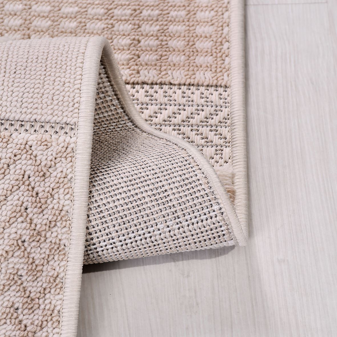 Izmir Canyon – Naturinspirerad Dammtät Matta med Fransar