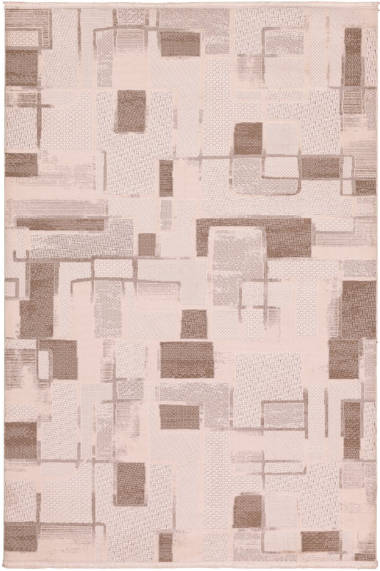 Jasmin BeigePatch – Ett modernt lapptäcke av struktur och ton