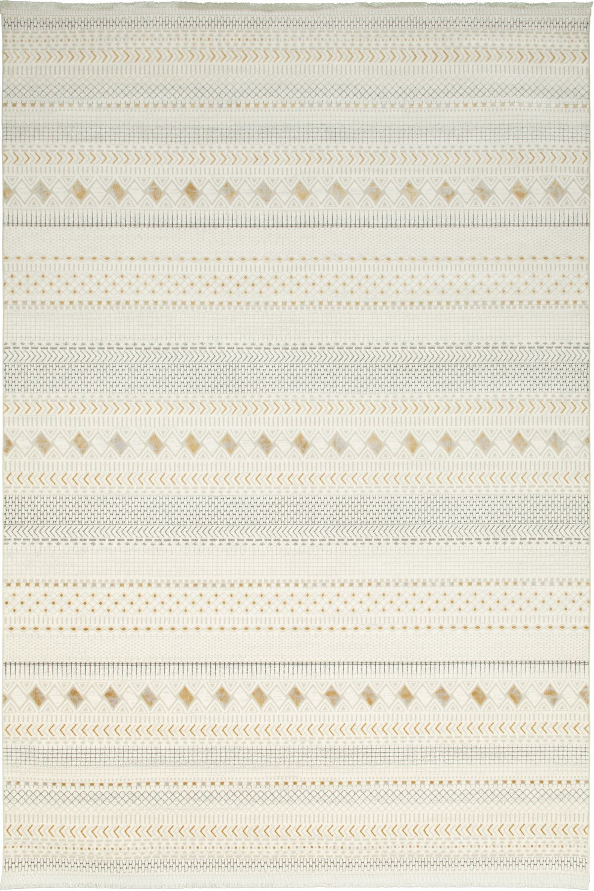 Premiere Dune – Matta med Nomadiska Ränder i Naturtoner