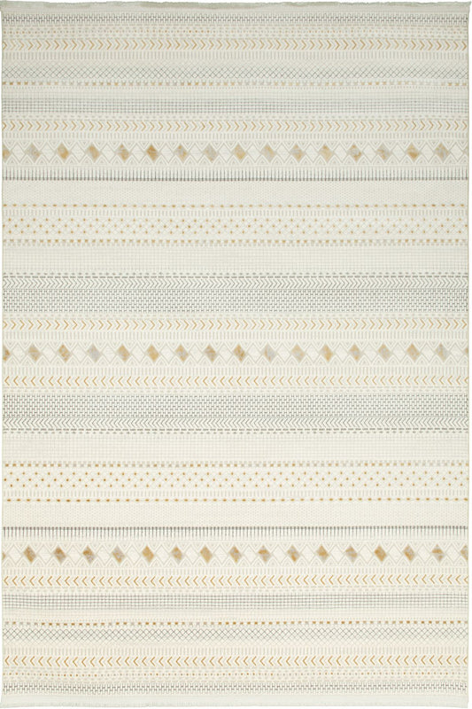 Premiere Dune – Matta med Nomadiska Ränder i Naturtoner