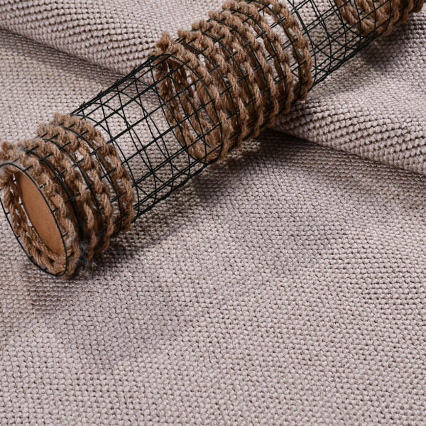 Selanik Natur – Handvävd Beige Matta med Klassisk Frans och Skandinavisk Look