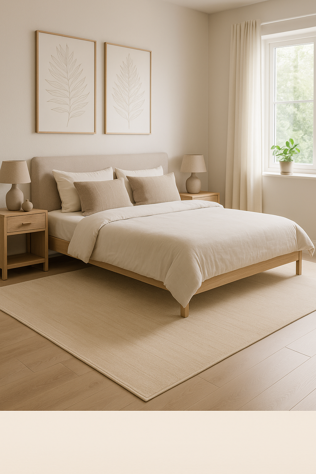 Sydney Beige – En Elegant Matta med Skandinavisk Balans och Modern Enkelhet