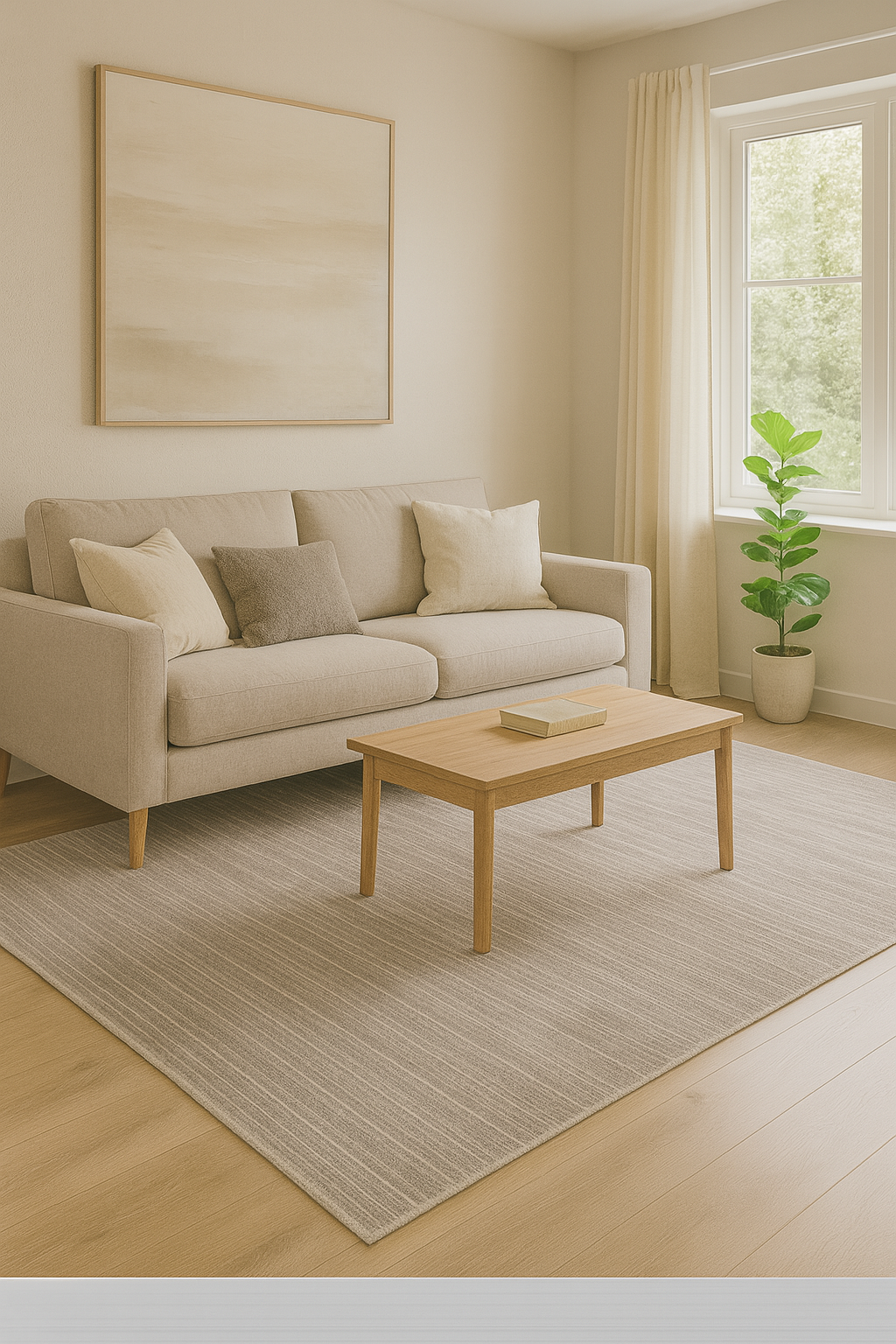 Sydney Sand – Elegant Texturmatta i Dimgrå Nyans med Horisontell Djupverkan