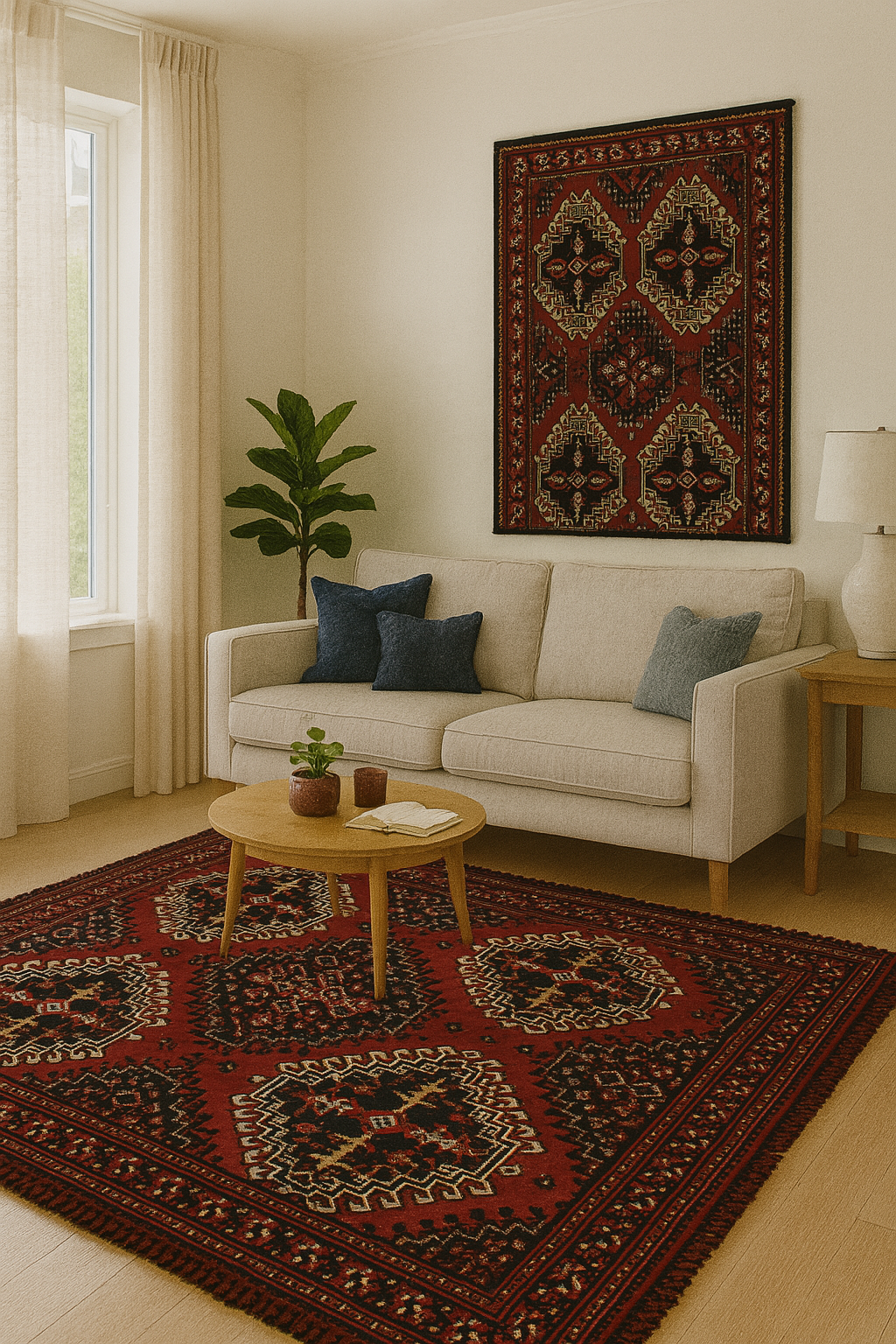 Türkmen Eldora – Praktisk Matta med Djärv Geometrisk Orientalisk Design