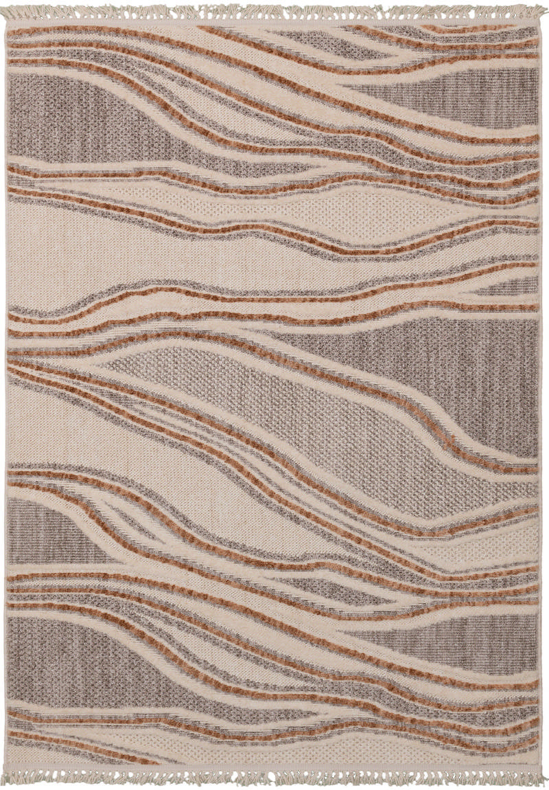 Twist Sahara – Dammfri Långluggad Matta med Naturinspirerat Vågmönster